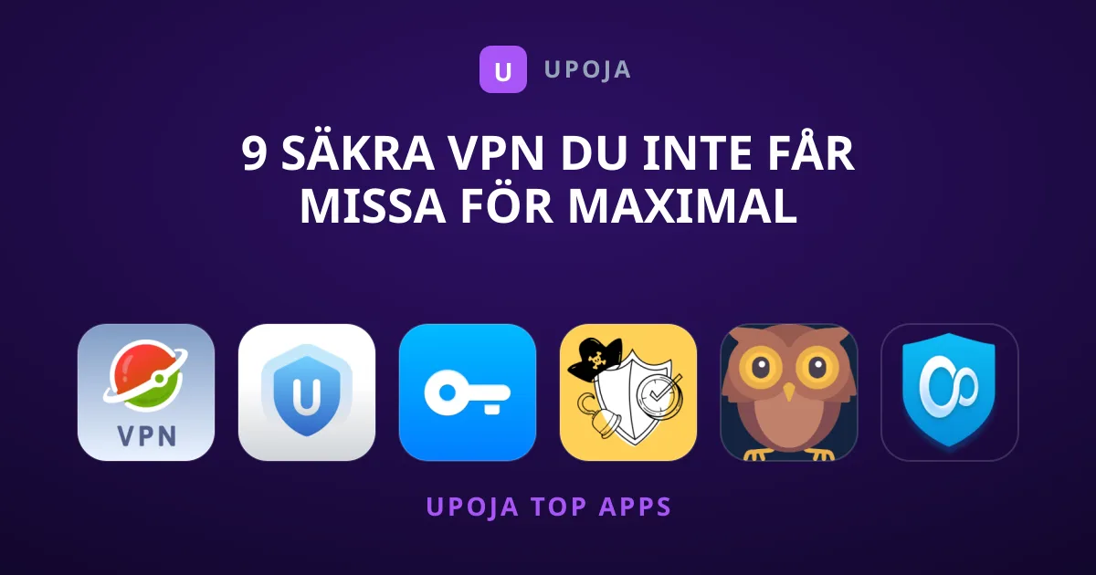 9 Säkra VPN du Inte Får Missa för Maximal Integritet